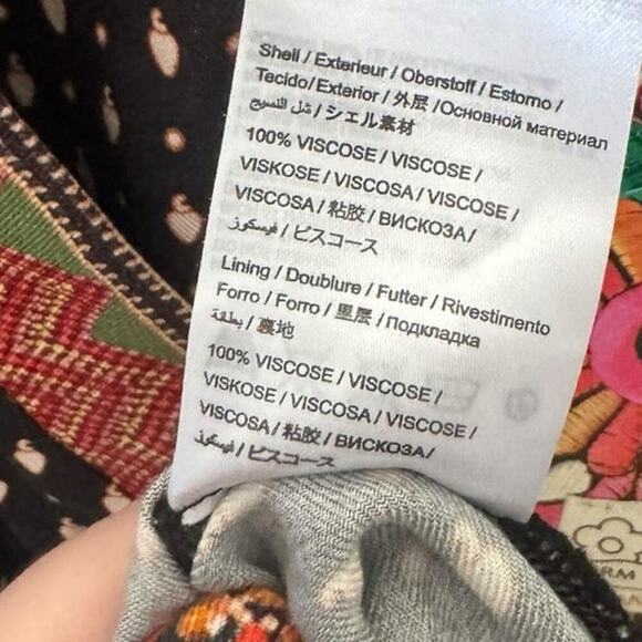 NWT Farm Rio Anthropologie Isobel Dress Tropical Long Sleeve Maxi Size XS - Picture 12 of 14